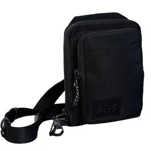 BÉIS Black Mini Crossbody Bag | Sport Utility Travel Pouch | Like New